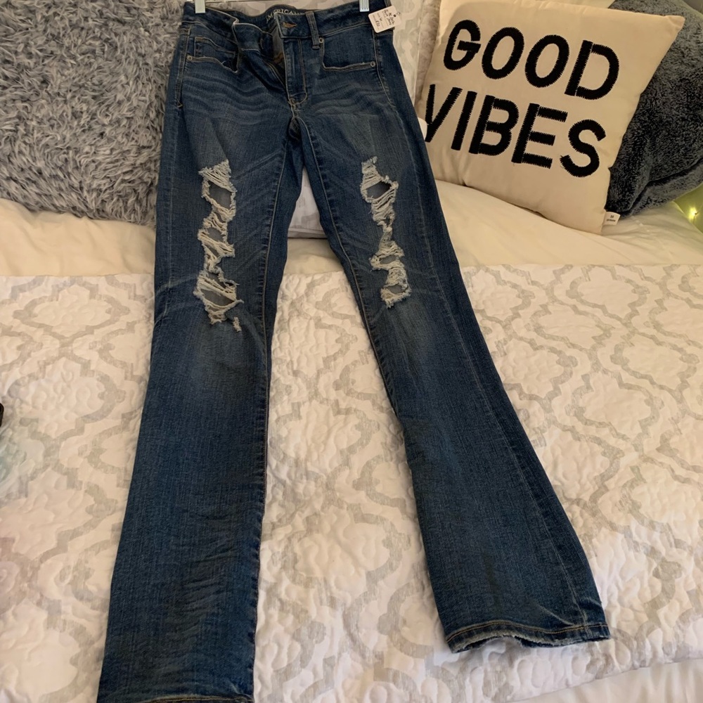 AE skinny kick jeans